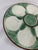 Ceramic 1930s French Longchamp Green and White Majolica Oyster Plate For Sale - Image 7 of 14