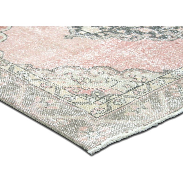 Traditional 1960s Turkish Oushak Rug For Sale - Image 3 of 6