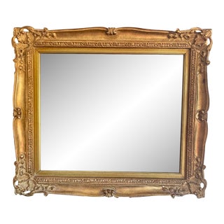 Antique French Giltwood Mirror For Sale