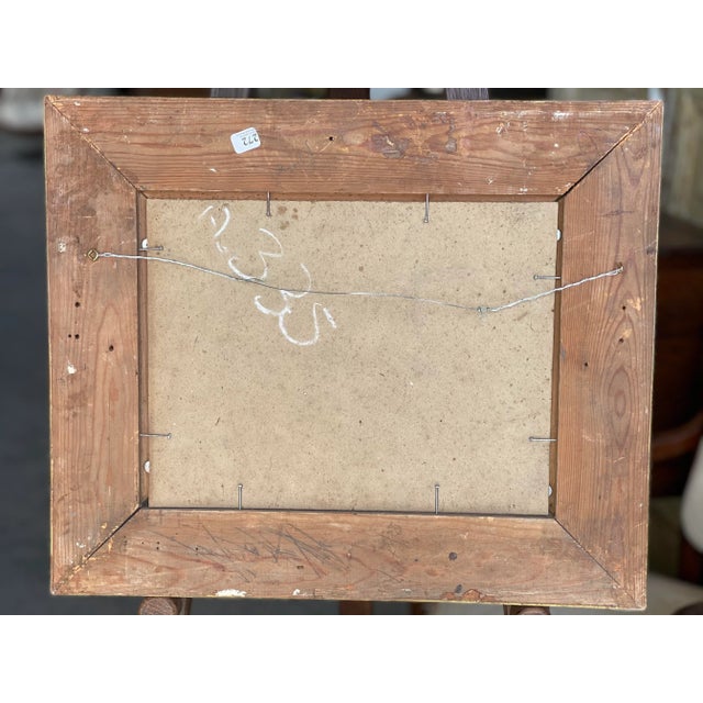 Paint 19th Century French River Landscape Oil Painting by Charles Munnier, Framed For Sale - Image 7 of 8