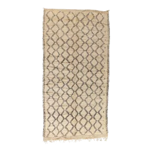 Vintage Moroccan Beni Ourain Rug - 06'04 x 12'07