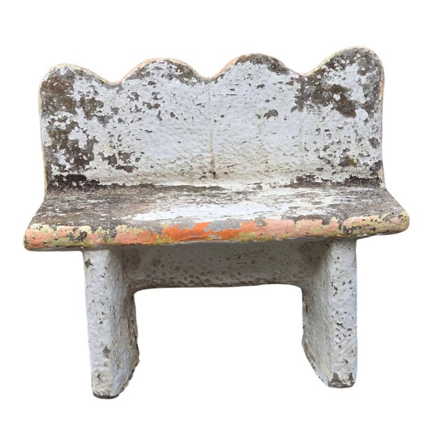 1970s Anthropomorphic Frogs Bench Cement Sculpture Vintage Yard Art Statue Concrete For Sale - Image 5 of 18