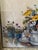 Rustic Floral Still Life Painting Print With a Rustic Frame For Sale - Image 3 of 5
