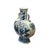 Chinese Chinese Blue White Porcelain Oval Flat Body People Theme Vase For Sale - Image 3 of 6