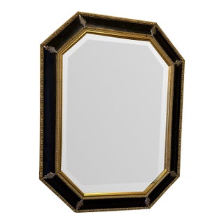 Vintage Bombay Company Allegro Hollywood Regency Octagonal Beveled Wall Mirror For Sale