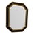 Vintage Bombay Company Allegro Hollywood Regency Octagonal Beveled Wall Mirror For Sale