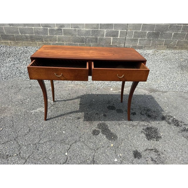 Vintage Biedermeier Style Console Table or Writing Table Desk For Sale In Washington DC - Image 6 of 8