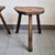 Brutalist Vintage Brutalist Tripod Stools in Oak from Marolles, 1970s, Set of 2 For Sale - Image 3 of 12