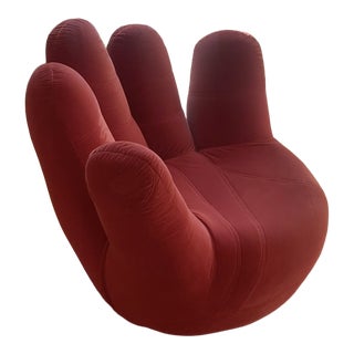 Late 20th Century Vintage Swivel Hand Chair For Sale