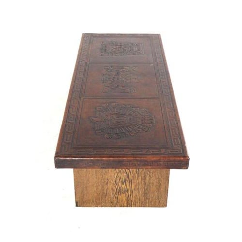 Brown Coffee Table by Angel I. Pazmino for Muebles De Estilo, 1970s For Sale - Image 8 of 13
