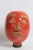 Mid-Century Modern Post Modern Orange and Gold Pottery Vase of Mans Head For Sale - Image 3 of 10