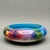 Postmodern Vintage Judith Stiles Ceramic Bowl With Airbrushed Rainbow Cats and Hearts Design For Sale - Image 3 of 7