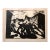 Jacob Pins, German Israeli Expressionist Woodcut Print Pencil Signed Street Fight For Sale