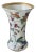 Small Vintage Chinoiserie Multicolor Crane Decor Porcelain Vase From Europe For Sale