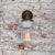 1950s Vintage Clear Glass and Cast Iron Sconce For Sale - Image 5 of 6
