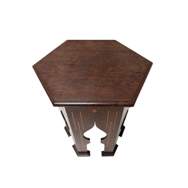 Arts and Crafts Side Table in Wenge, 1900s For Sale - Image 5 of 10