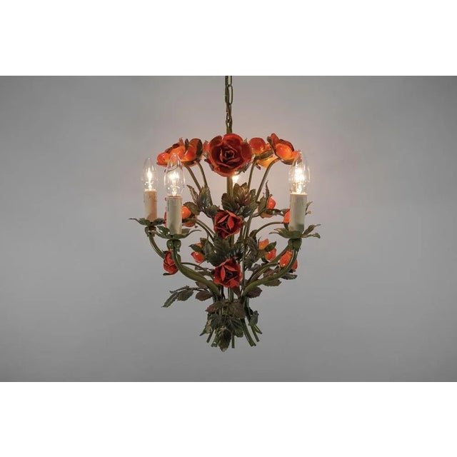 Mid-Century Modern Italian Florentine Hanging Lamp, 1960s For Sale - Image 4 of 9