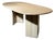 Vintage Dining Table in Travertine For Sale