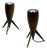 Wooden Rocket Tripod Table Lamps, 1960s, Set of 2 For Sale