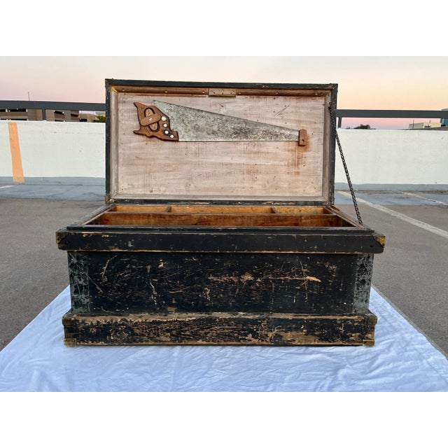 Antique English Shipwright’s Chest For Sale - Image 10 of 12