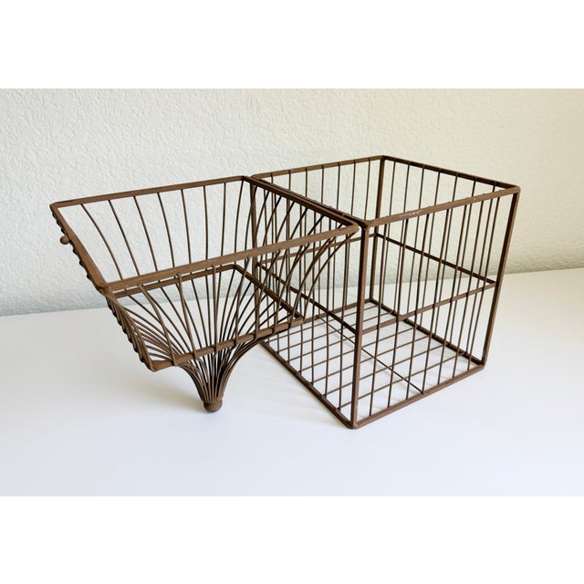 Bronze 1960s Iron Pagoda Birdcage For Sale - Image 8 of 9