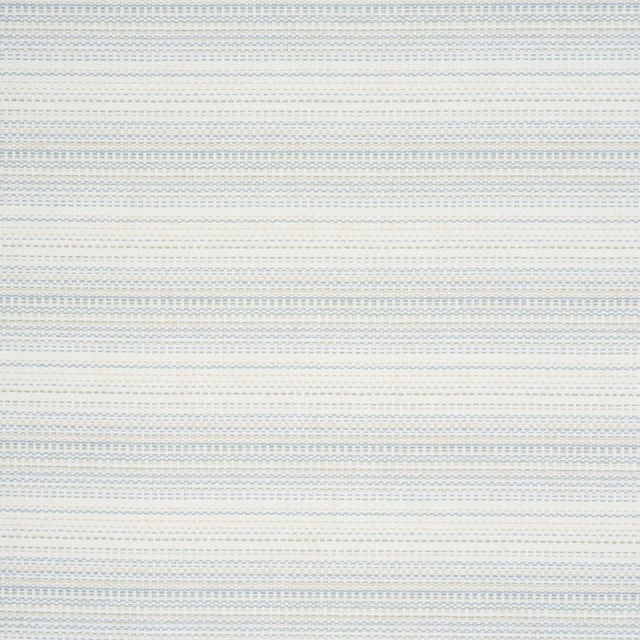 Sample - Schumacher Sabine Performance Stripe Fabric In Mineral For Sale