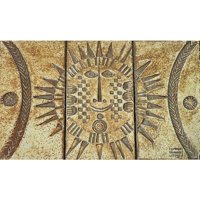 1960s French Wall Hanging Tile Tableau by Roger Capron, 1960s For Sale - Image 5 of 7
