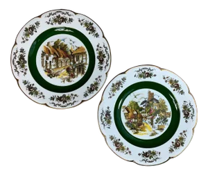 Vintage Wood and Sons Ascot Service Plates- a Pair