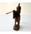 Mid 20th Century Title: Vintage Hand Carved Wood Fisherman Figure With Shoulder Pole For Sale - Image 5 of 8