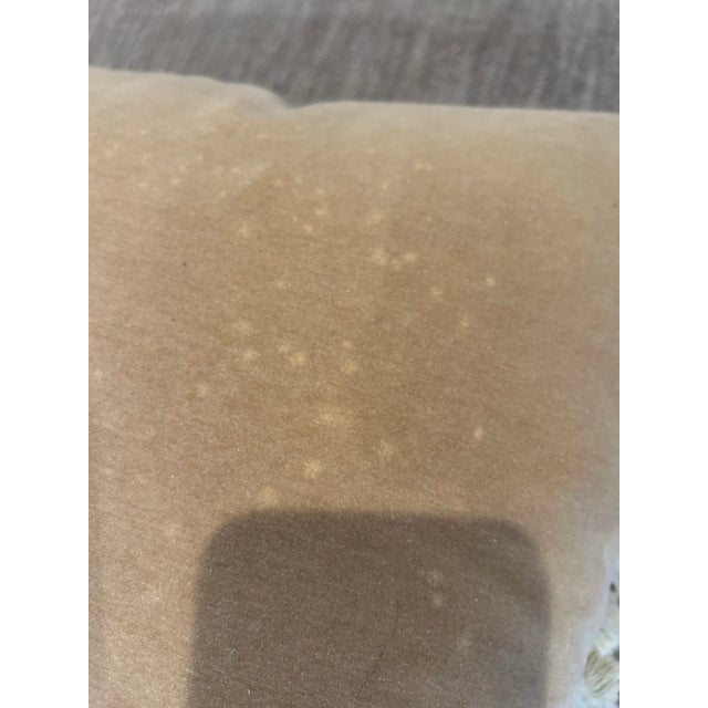 Vintage Needlepoint Pillow With Down Insert For Sale - Image 9 of 11