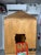 American Hickory-White Blonde Wood Armoire Wardrobe With Pediment Crown For Sale - Image 3 of 11