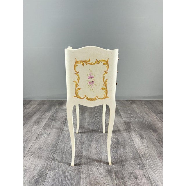 Cream 20th Century Louis XV Style Bedside Tables, Set of 2 For Sale - Image 8 of 12
