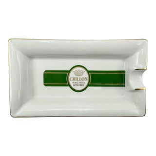 Vintage Hotel Crillon Place De Concorde Paris Ashtray Catchall Dish For Sale