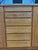 Rare Russell Wright for Conant Ball Mid Century Modern Oak Tallboy Chest / Gentleman’s Dresser For Sale - Image 6 of 12