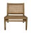 Geometric lines, natural teak, and caning are combined in this relaxed occasional chair inspired by tropical modernism....
