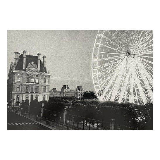 Michel Giniès, The Ferris Wheel at the Tuileries, Silver Print For Sale