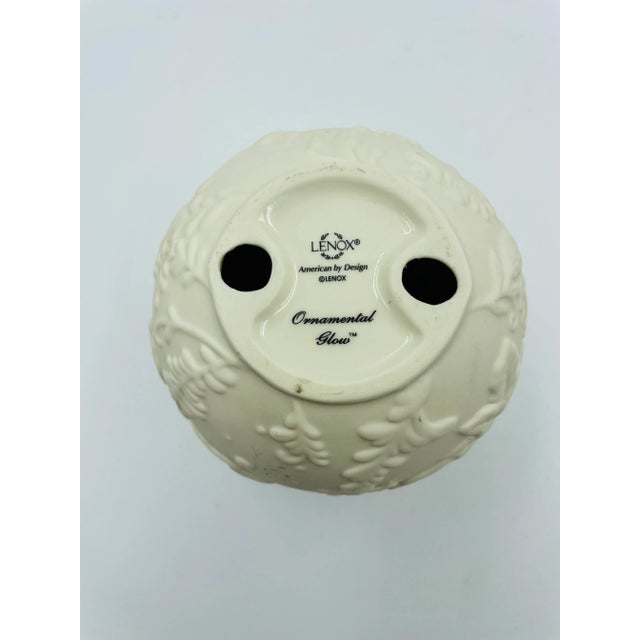 Ceramic Vintage Lenox Ornamental Glow Votive Holders - Set of 2 For Sale - Image 7 of 12