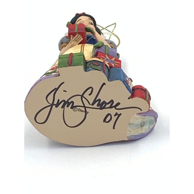 1990s Jim Shore and Snow White and the Dwarfs Ornament Set Rare For Sale - Image 5 of 13