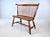 American 20th Century American Comb Back Windsor Settee Bench For Sale - Image 3 of 16