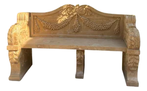 20th Century Talian Marble Bench, 1970s