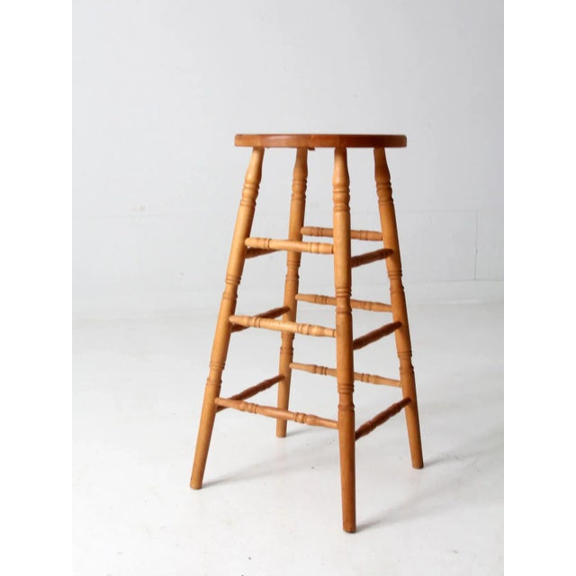 Brown Vintage Union City Chair Co Stool For Sale - Image 8 of 12