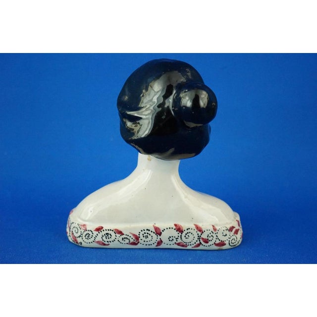 20th Century Ceramic Bust of a Woman from M.I.C.A. Factory, Sesto Fiorentino, Italy, 1920s For Sale - Image 6 of 18