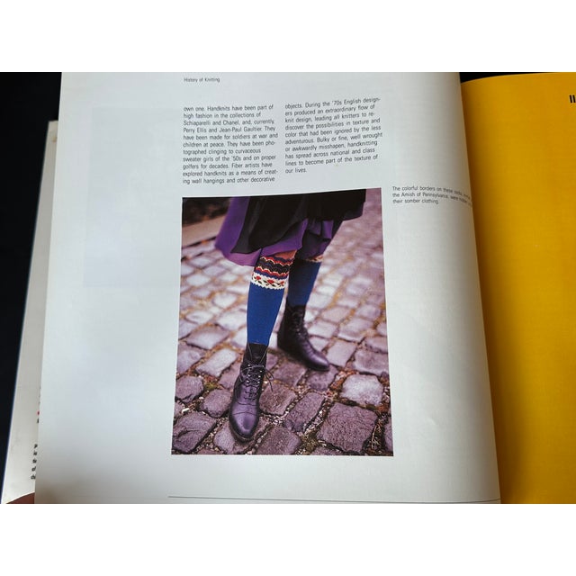 Paper Vintage Vogue Knitting Book For Sale - Image 7 of 14
