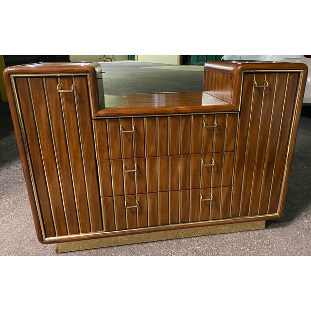 1970s American of Martinsville Burl Wood Dry Bar Chairish