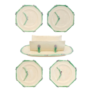 Antique Longchamps French Asparagus Set, 5 Pieces