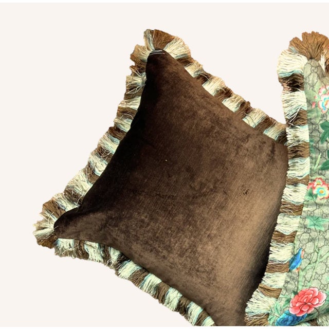 Chinoiserie Gucci Gg Chinoiserie Tree of Life Pillow 22" For Sale - Image 3 of 3