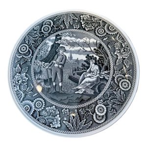 1980s Spode Transfer-Ware Cake Plate