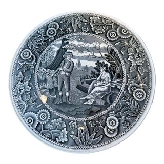 1980s Spode Transfer-Ware Cheese Plate For Sale