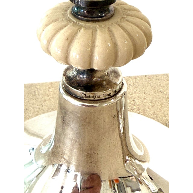 Christian Dior Dior Silverplate Candleholders For Sale - Image 4 of 12