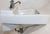 1953 Vintage "Standard" White Porcelain Wall-Hung/Console Sink With Original Faucet & Hardware For Sale - Image 10 of 17